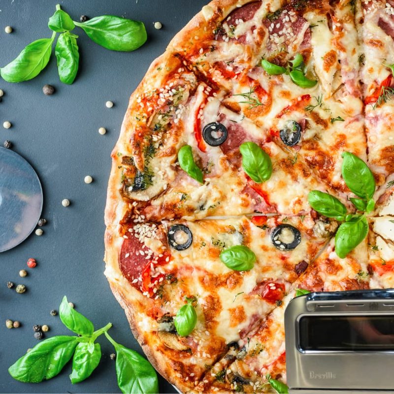 a pizza with Breville Pizza Maker
