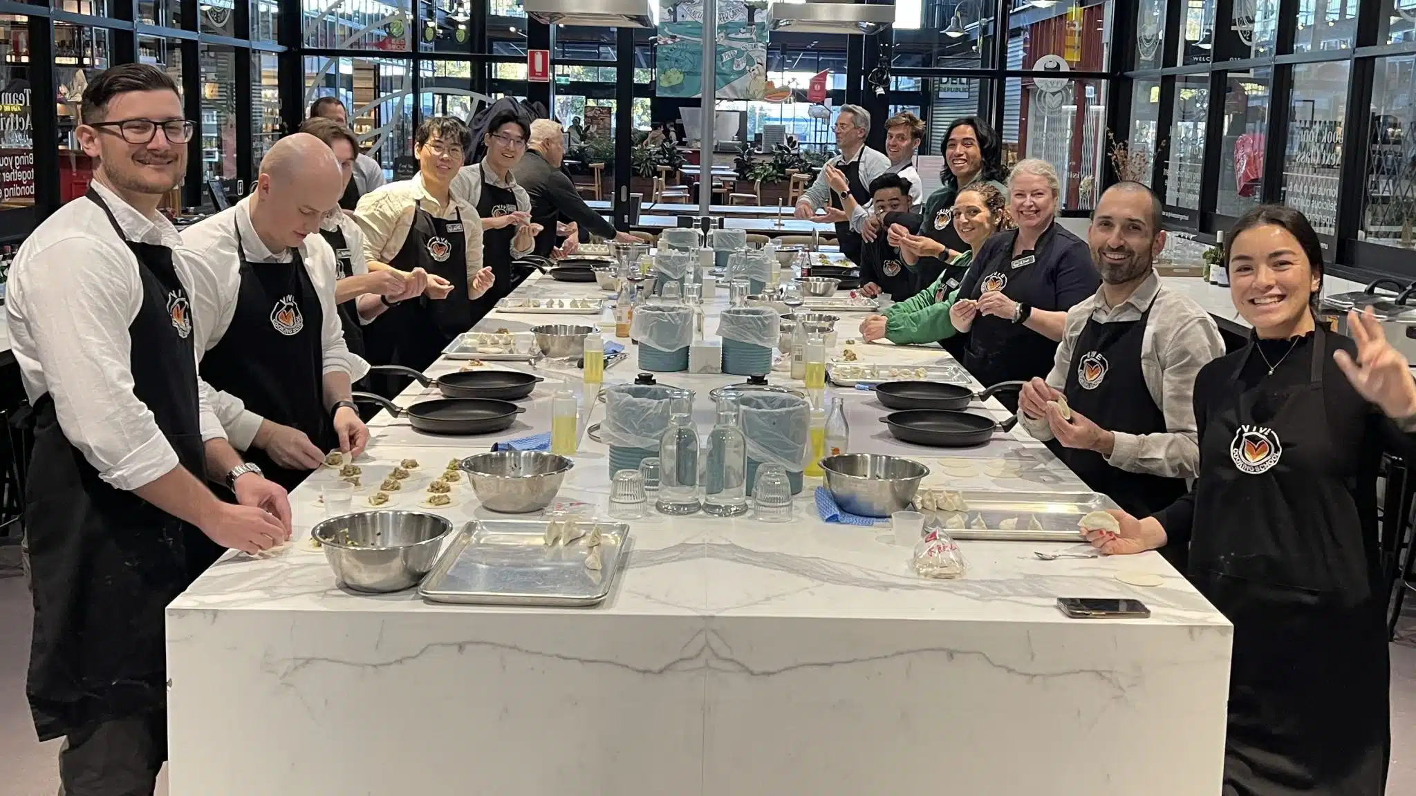 Dunnings Team Event - 16 guests at VIVE Cooking School
