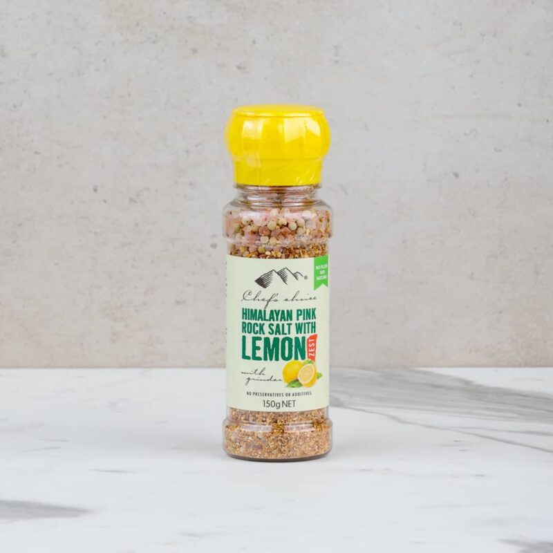 Chef's Choice Pink Rock Salt with Lemon Zest Grinder - 150 g