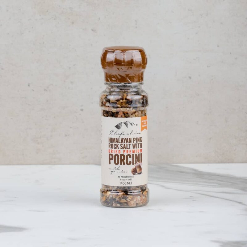 Chef's Choice Pink Rock Salt with Premium Porcini Grinder - 140 g