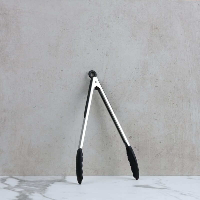 Cuisena Locking Tong with Silicone Head - 31 cm