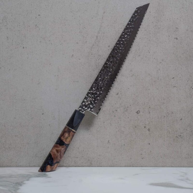 Koi Knives The Serrated Knife / Bread Knife - Black Smoke