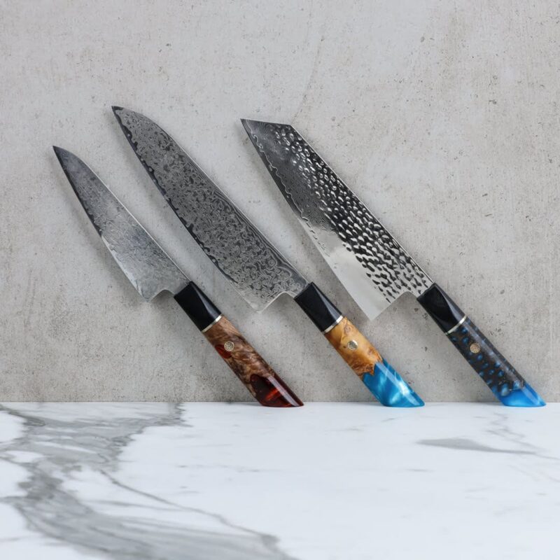 Koi Knives Japanese Knife Starter Collection (Set 3 Knives Gyoto)