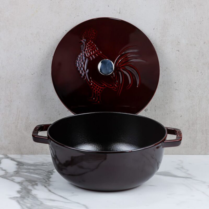 Staub French Rooster Cocotte - 24 cm Grenadine