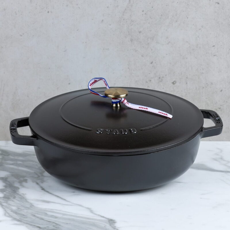Staub Saute Pan Chistera Round - 26 cm Black
