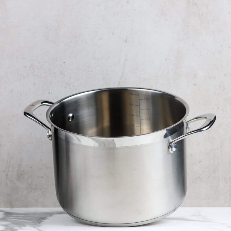 Swiss Diamond Stock Pot with Lid Premium Steel Induction - 24x17 cm 7.5 L