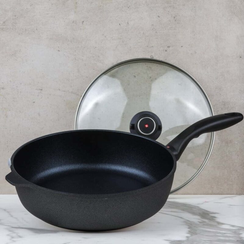 Swiss Diamond XD Classic Deep Saute Pan with Glass Vented Lid - 28x7.5 cm 4.2 L