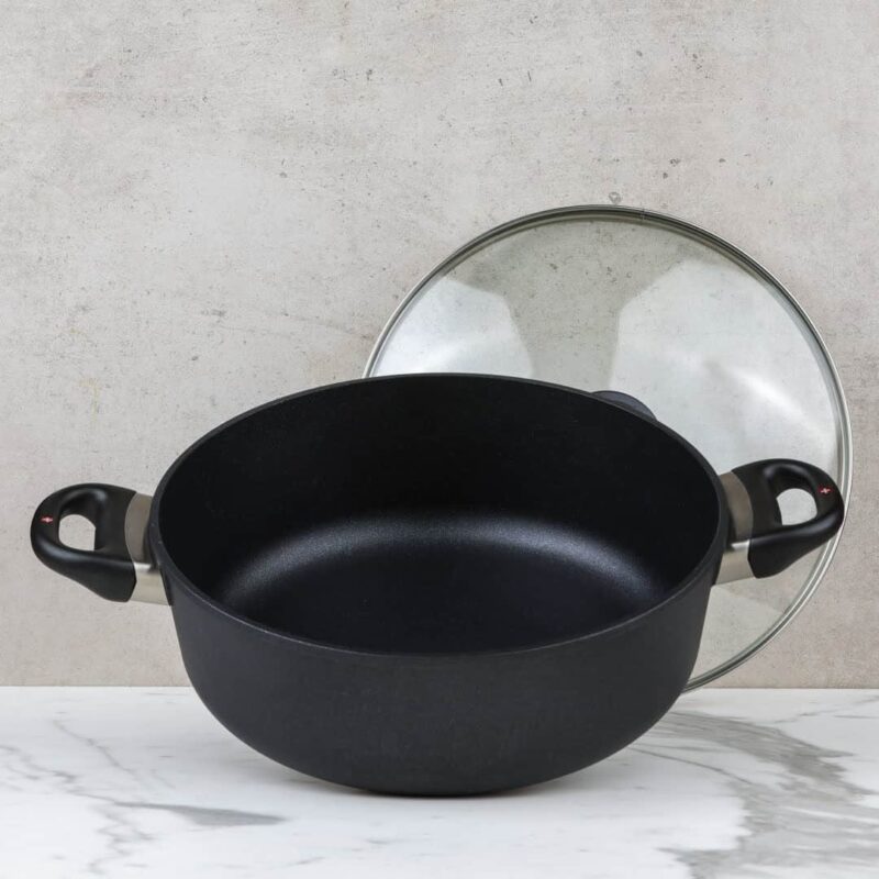 Swiss Diamond XD Induction Non Stick Braiser with Glass Vented Lid - 28x10 cm 5 L