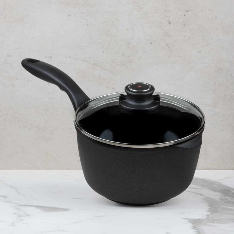 Swiss Diamond XD Induction Non Stick Saucepan with Glass Vented Lid - 18x9.5 cm 2 L